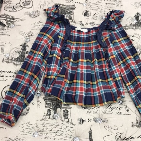 Free People Siena Plaid Pullover - Picture 5 of 9